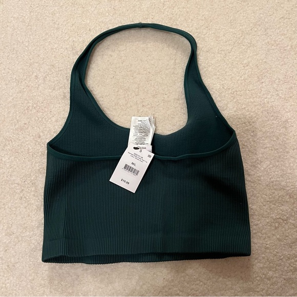nwt forest green halter top - Picture 2 of 3